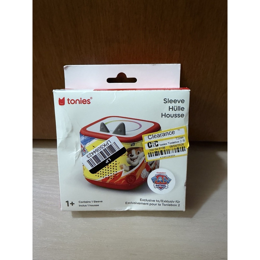 Tonies Paw Patrol Sleeve For Toniebox 2 – Durable Snug Fit Cover - New